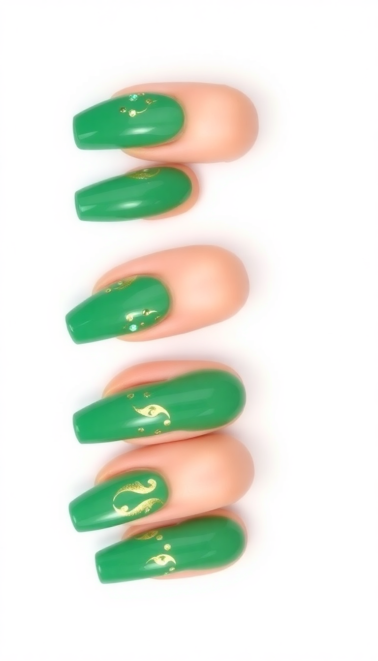 19. Glossy Green Statements