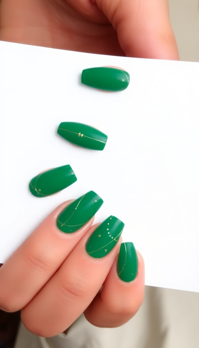 2. Elegant Emerald Accents