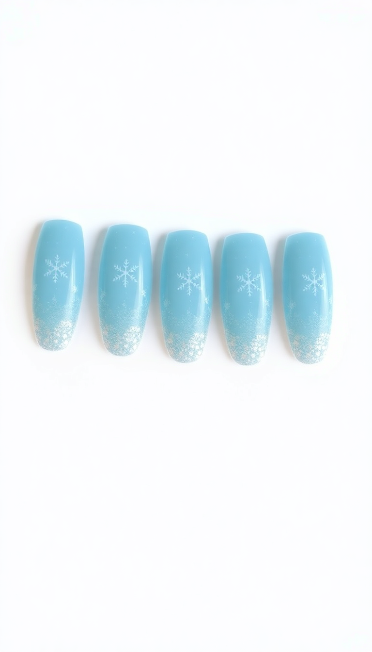 2. Glittery Snowflake Accents