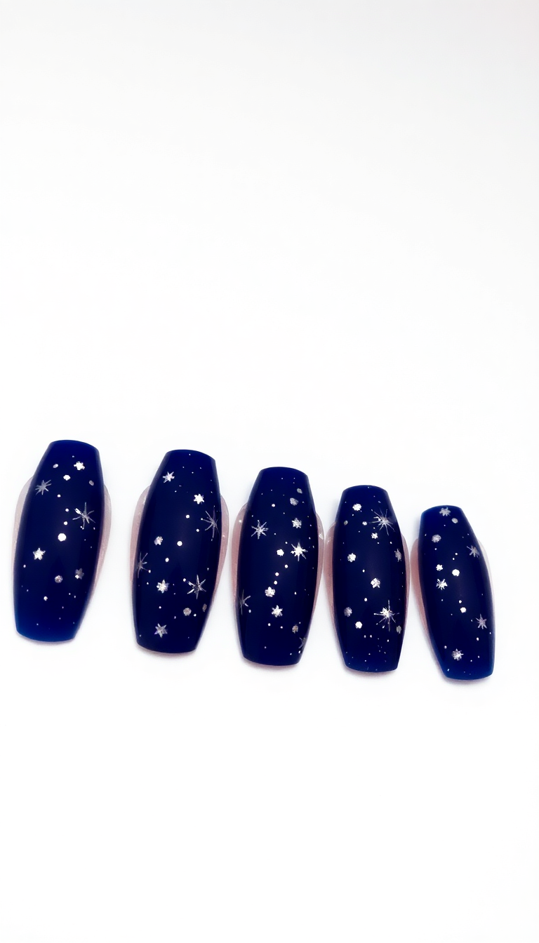 2. Sparkling Midnight Blue Stars