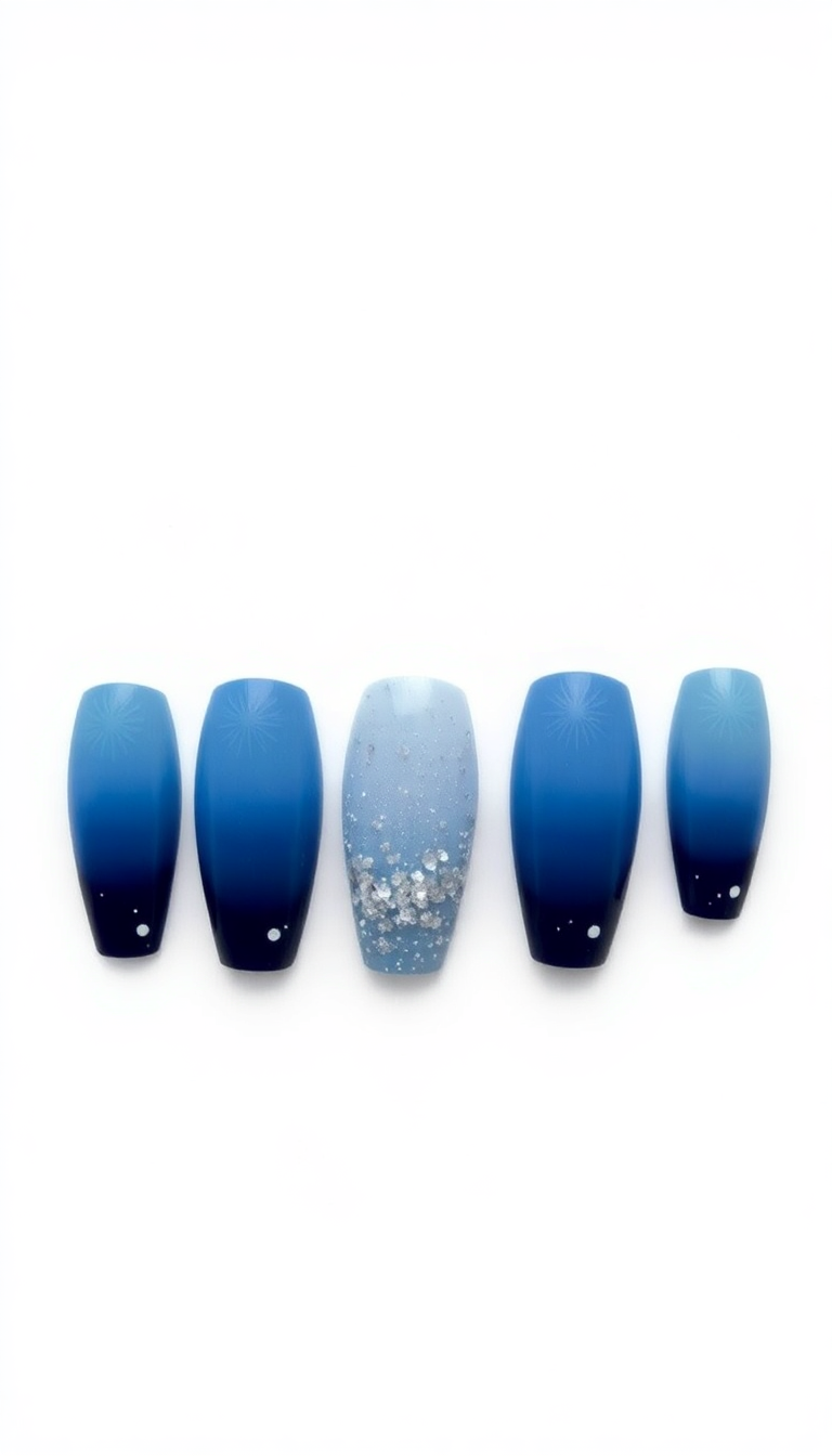 3. Frosty Ombre Blues