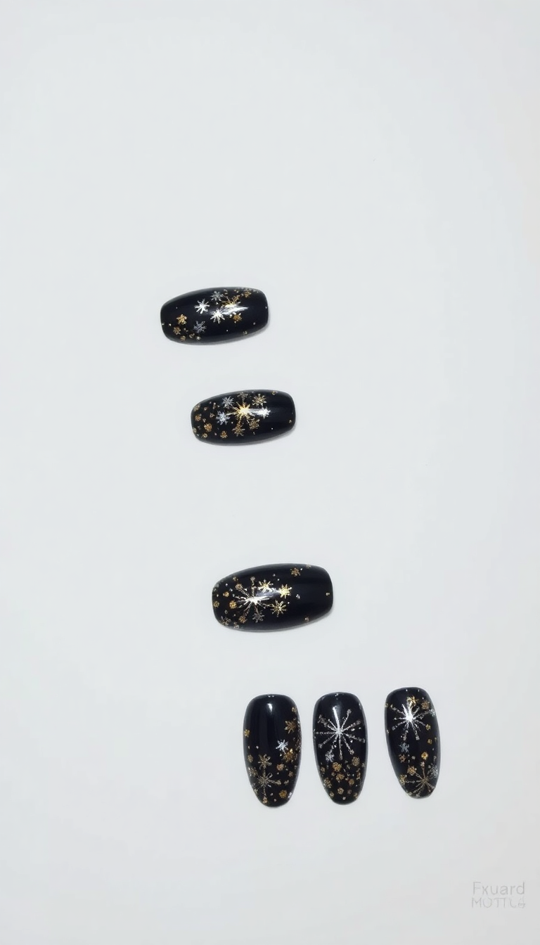 4. Sparkling New Year's Eve Nails