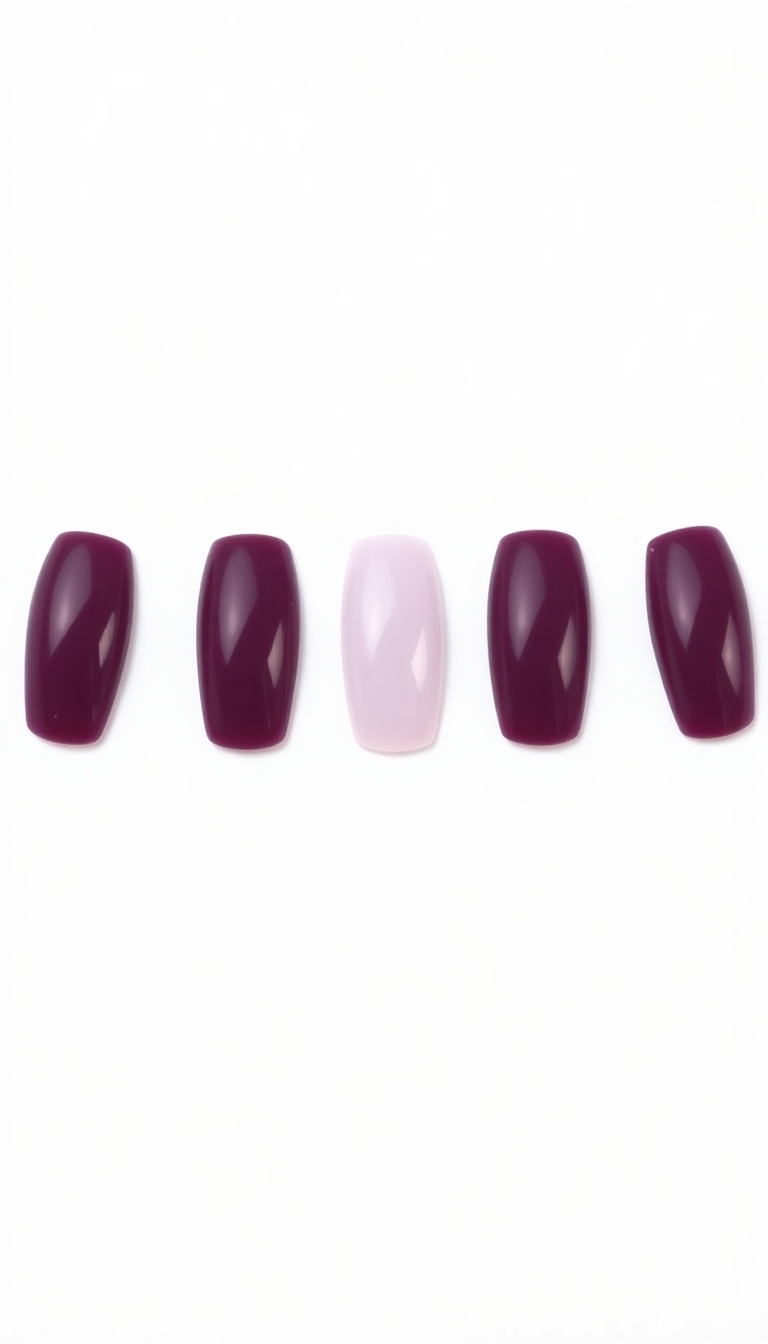 5. Glossy Plum Perfection