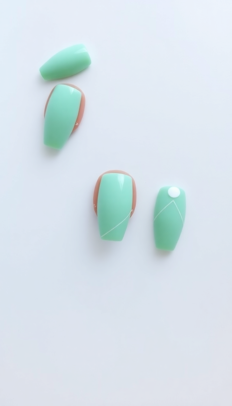 5. Minimalist Mint Designs