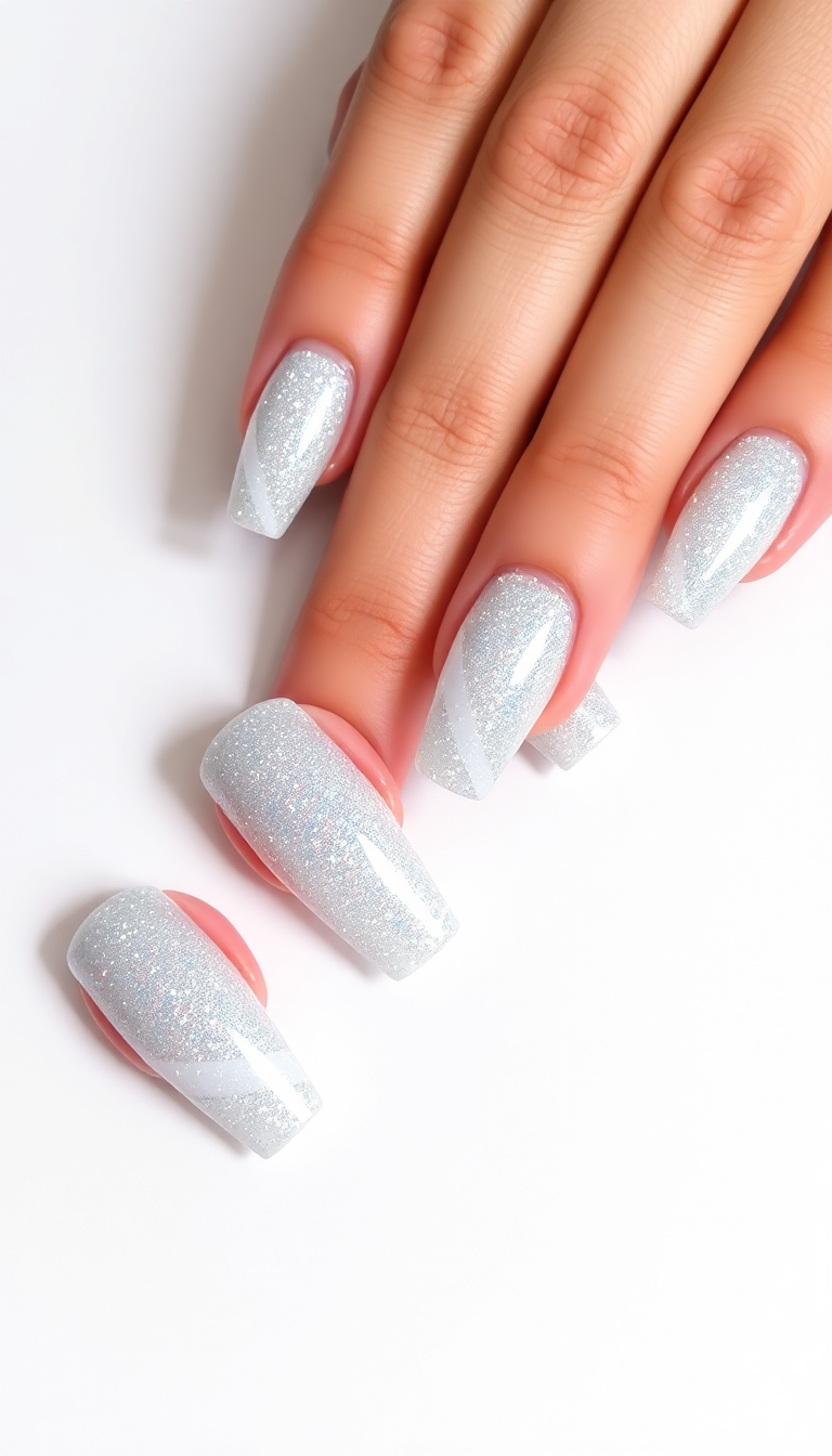 6. Frosted Silver Sparkle