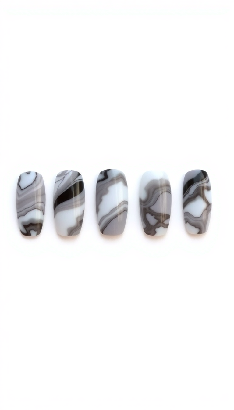 8. DIY Marble Nail Art Tutorial