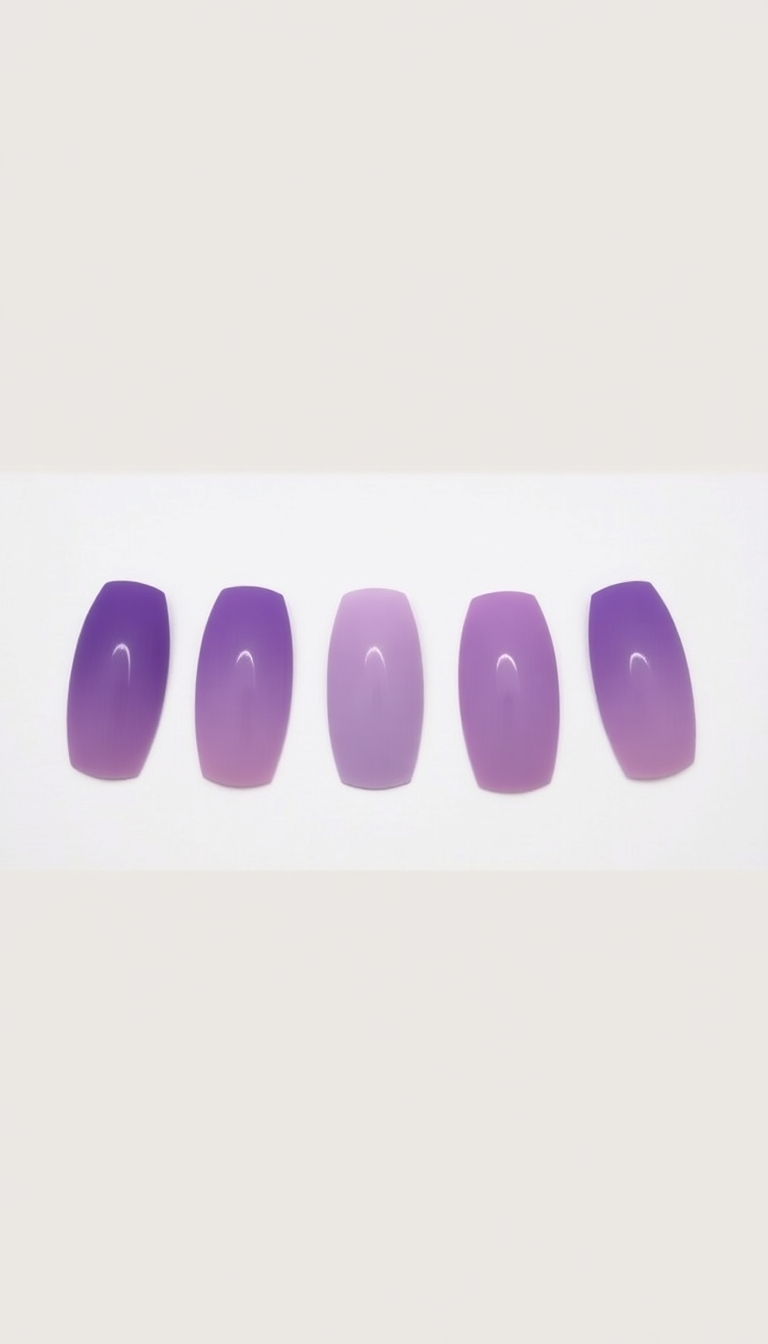 8. Purple Ombre Elegance