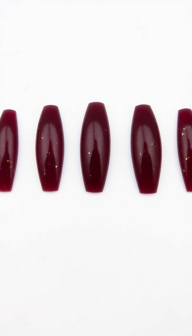 Burgundy Nail Tips