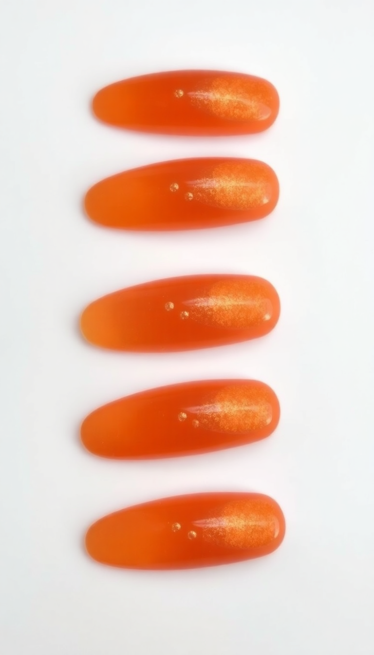 Orange Press-On Nails