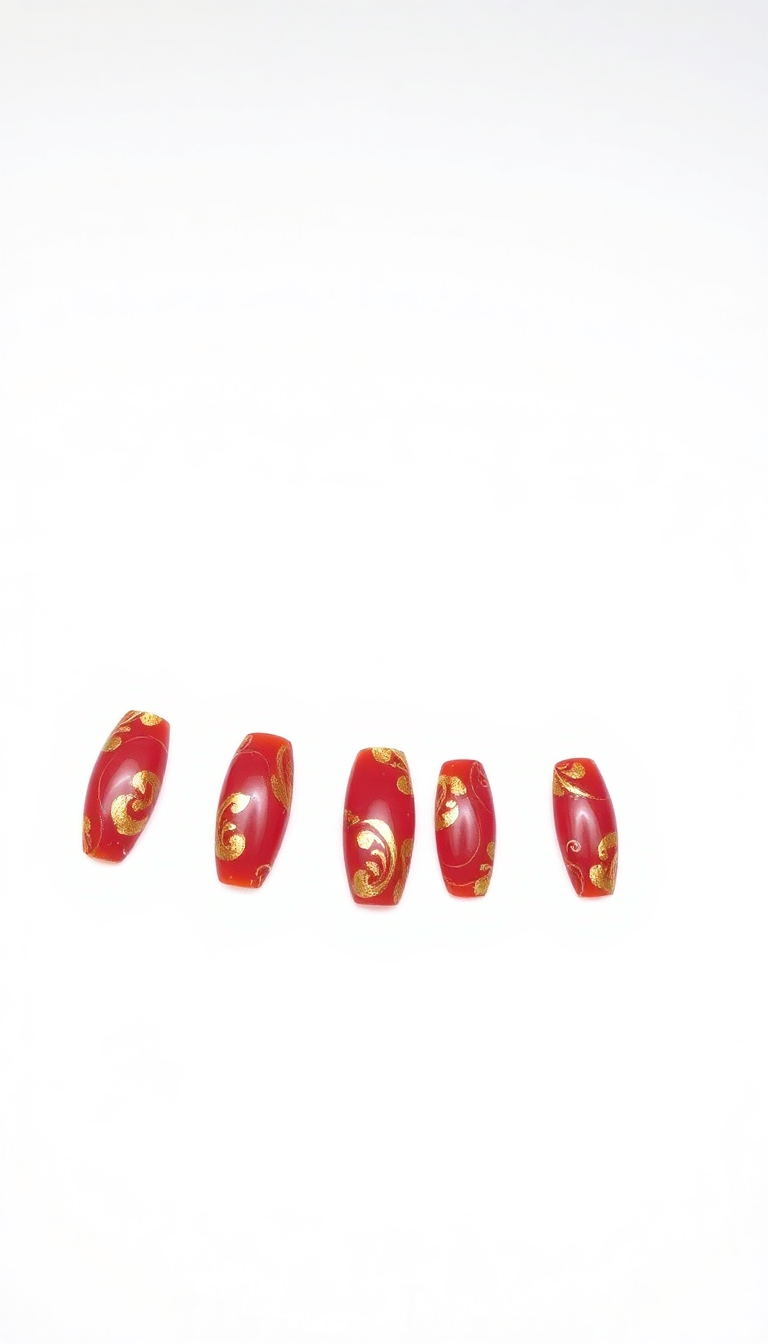 10. Fiery Red and Gold Combo