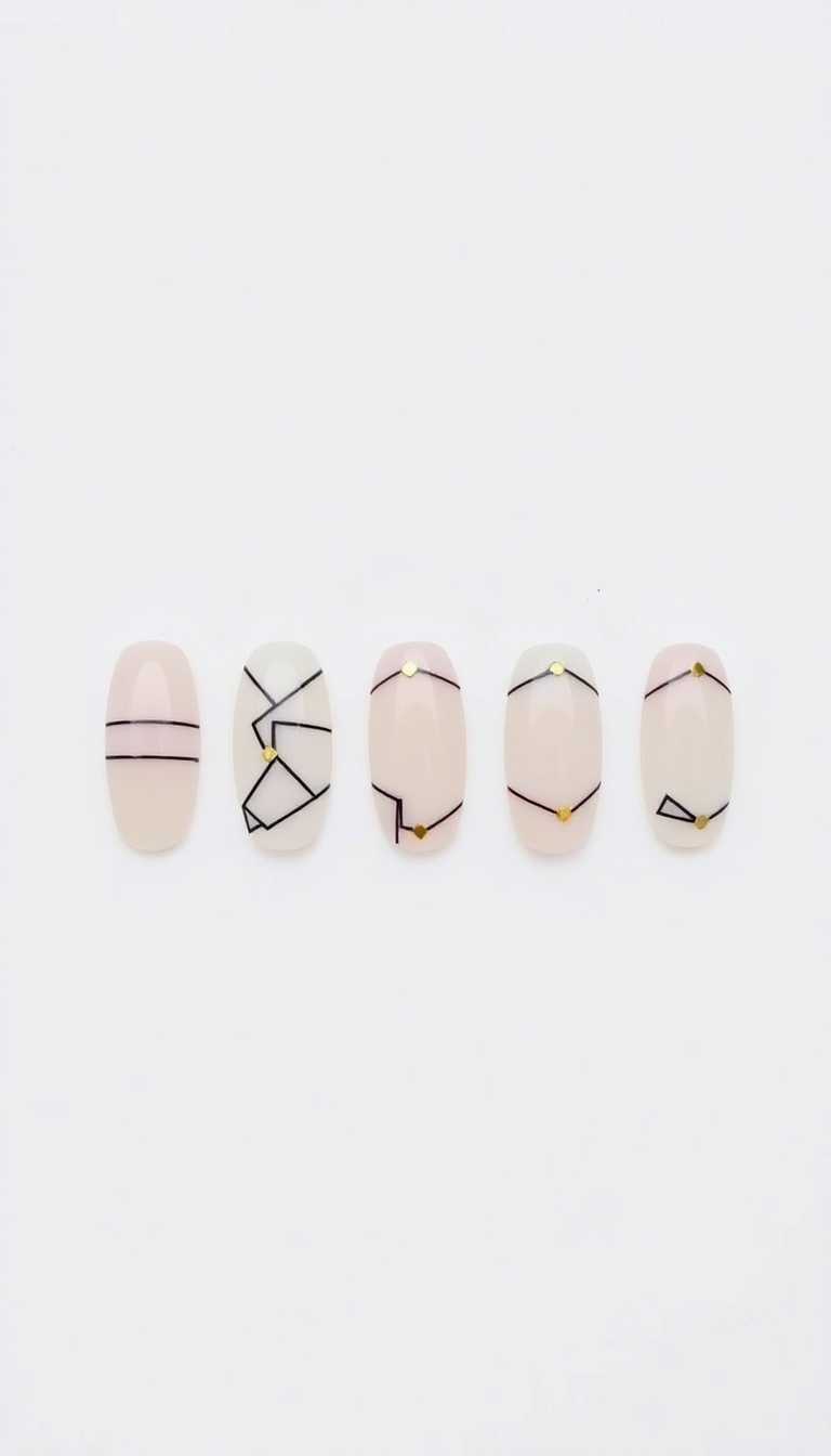 10. Minimalist Nails with a Twist