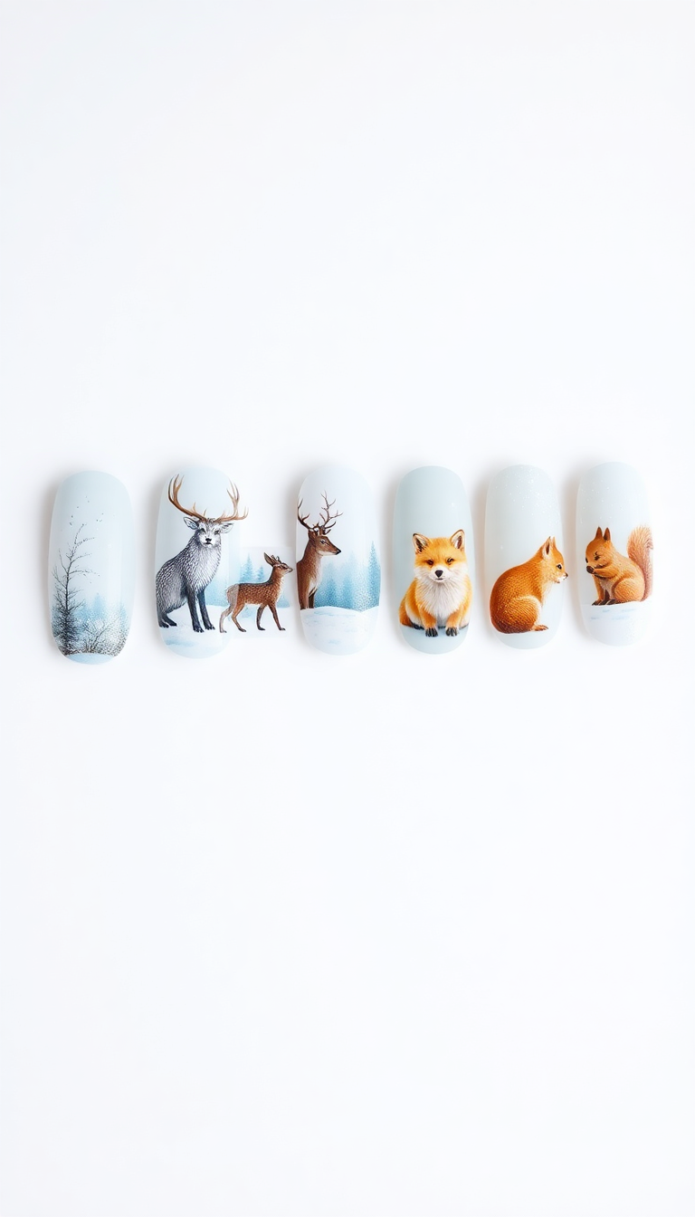 10. Winter Wildlife Motifs