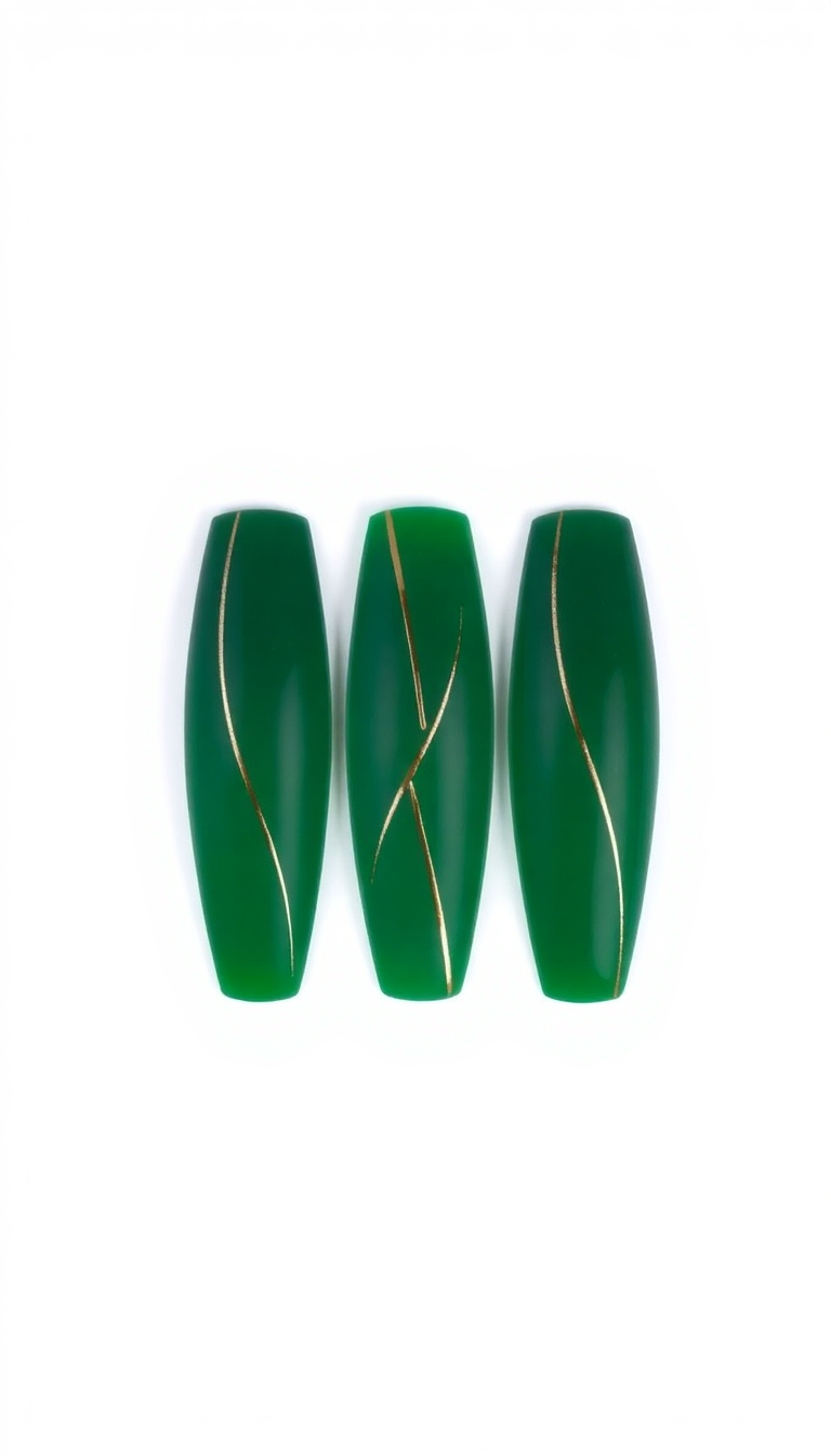 11. Deep Emerald with Copper Lines