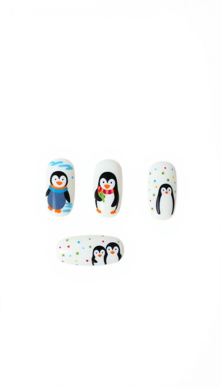 11. Playful Penguin Designs