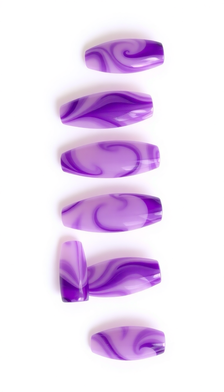 11. Vibrant Violet Marble Dreams