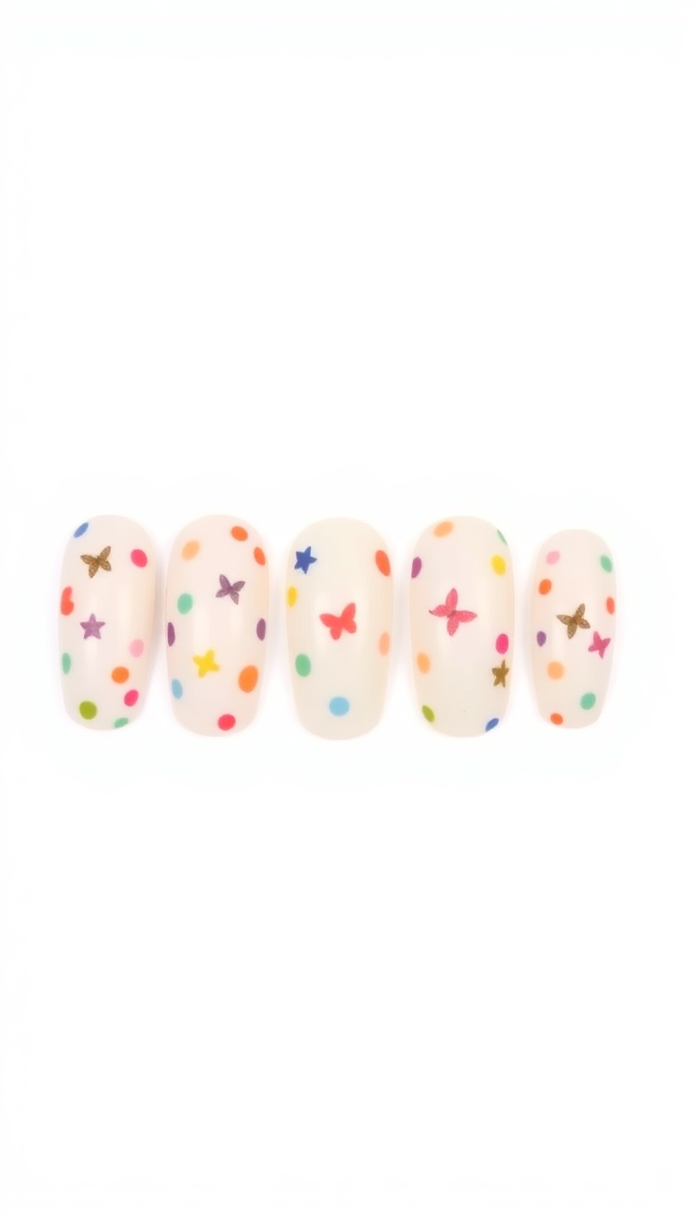 12. Playful Polka Dots and Butterflies