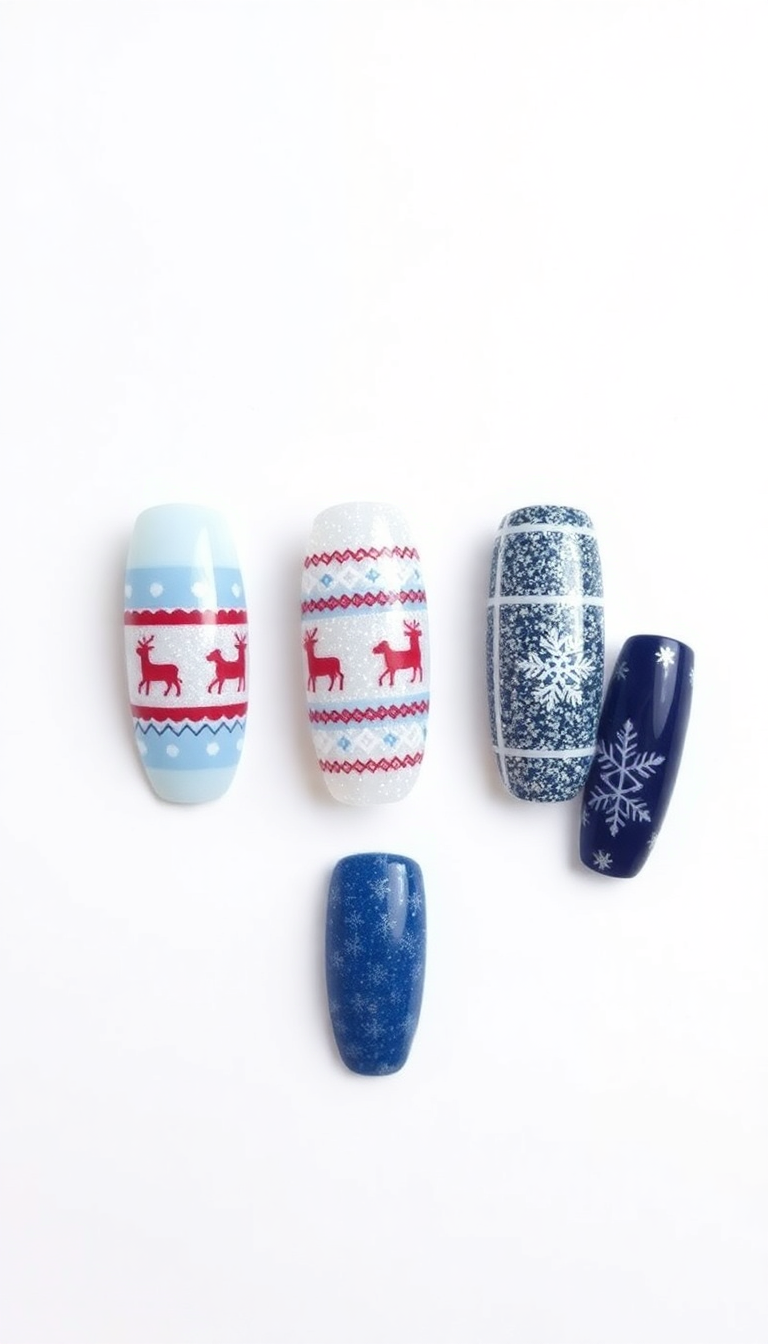 13. Customizable Winter Nail Kits