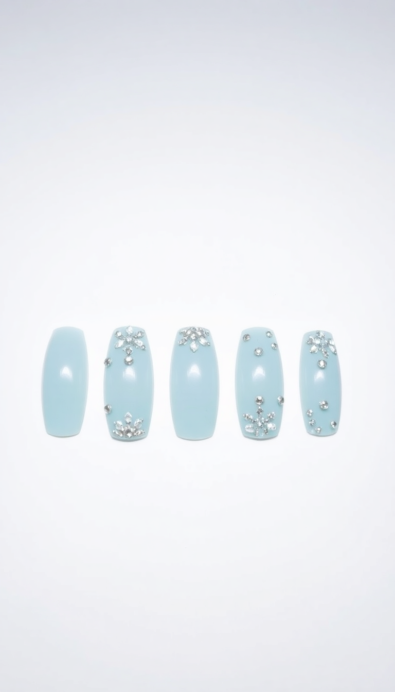 13. Icy Blue and Silver Glitters