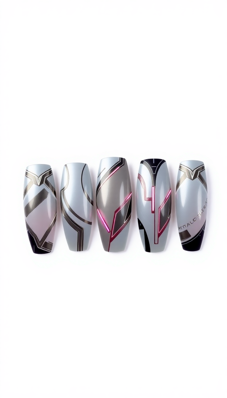 13. Metallic Flair - Futuristic and Fashionable