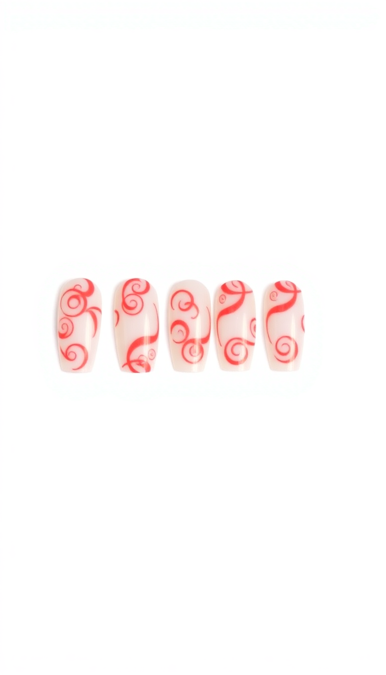 15. Abstract Red Swirls