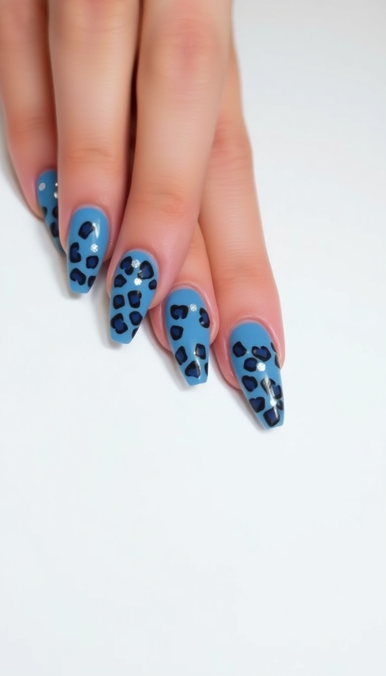 17. Winter Blues Leopard Style