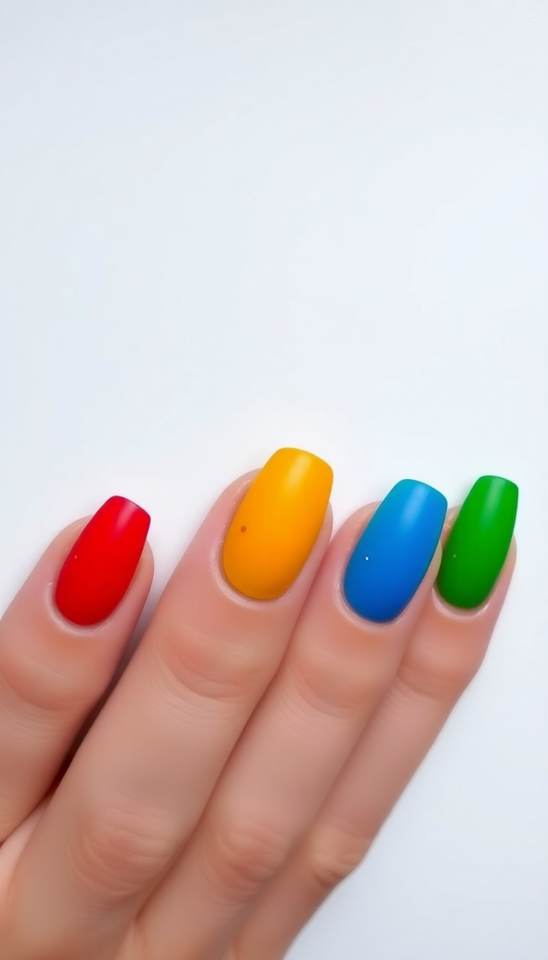 18. Matte Rainbow with Glossy Accents