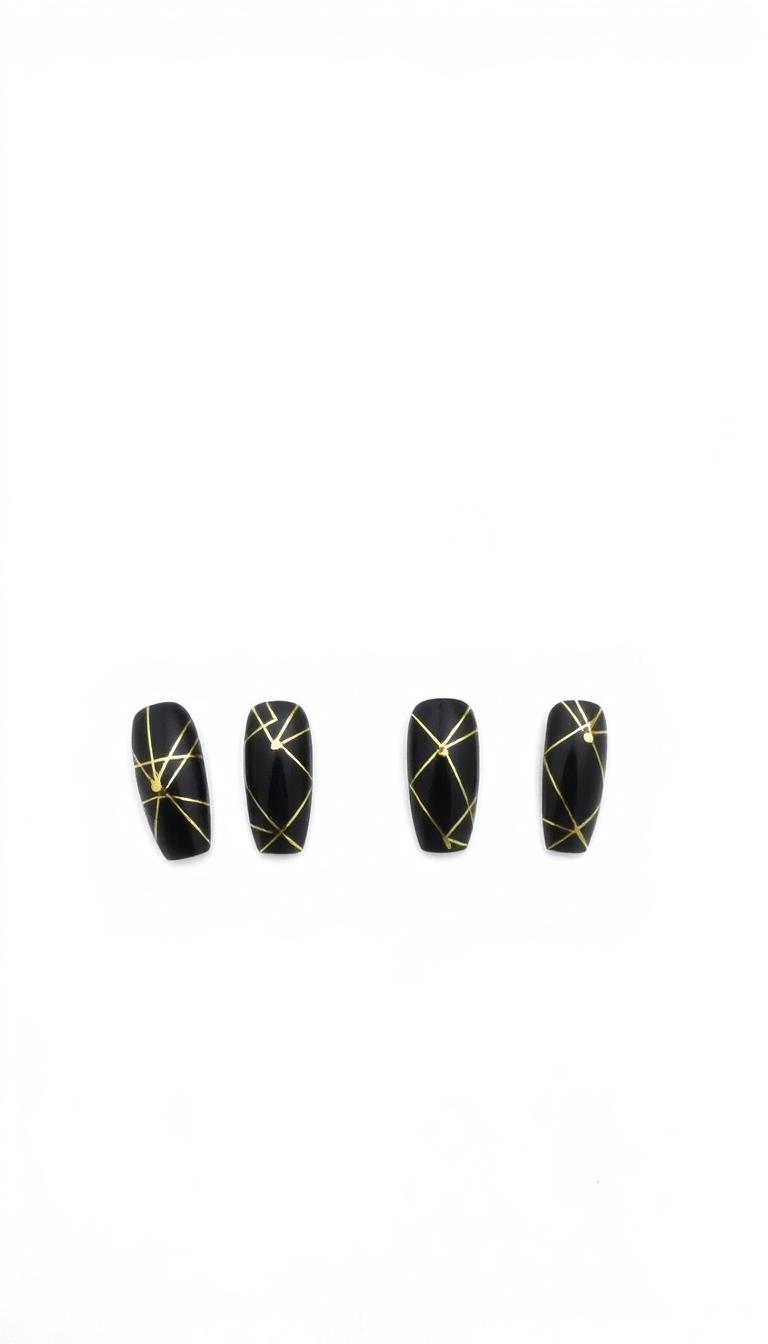 2. Bold Black and Gold