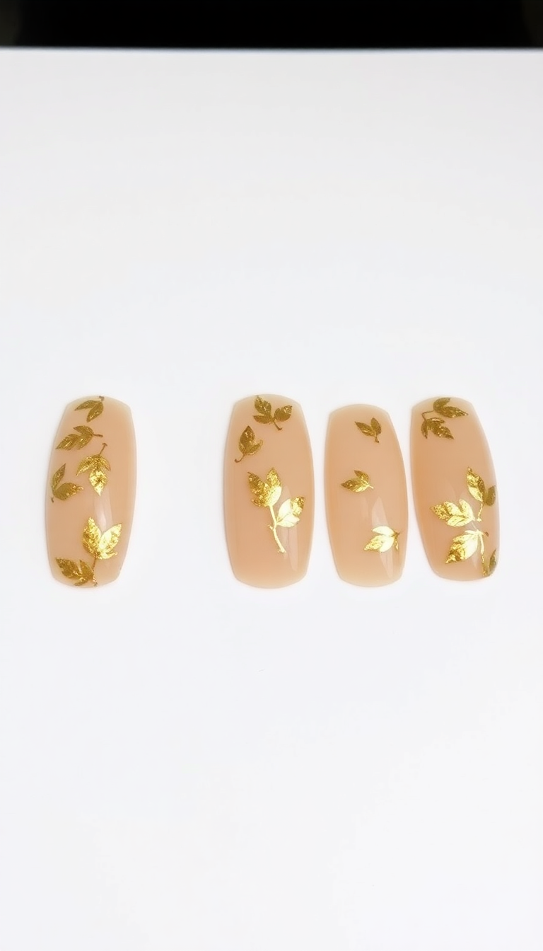 2. Glittering Gold Leaves