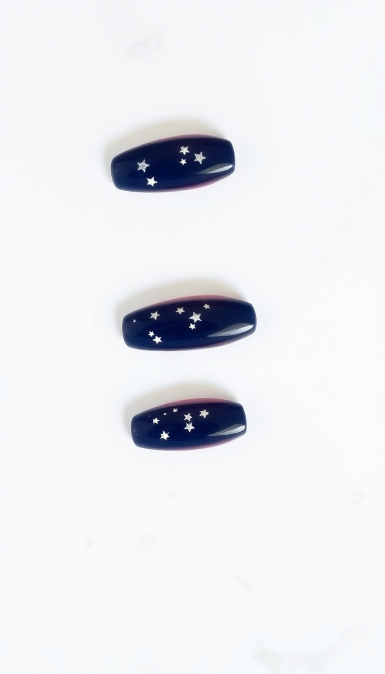 2. Midnight Blue with Silver Stars