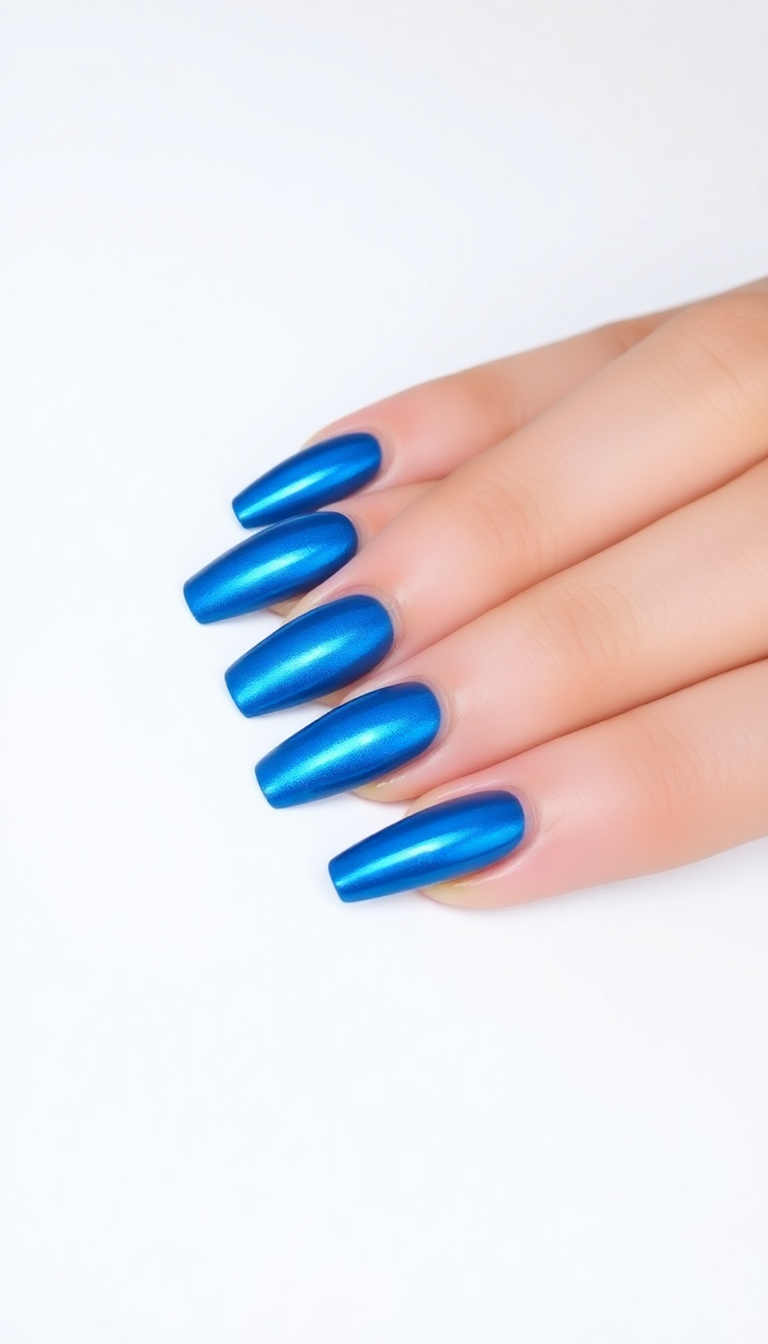 20. Simple Yet Striking Blue Metallic