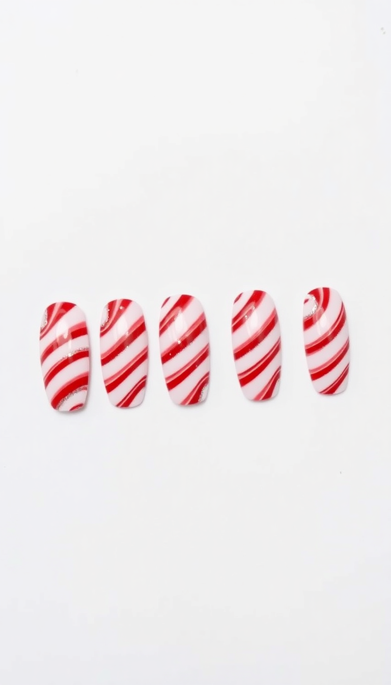 3. Festive Candy Cane Stripes