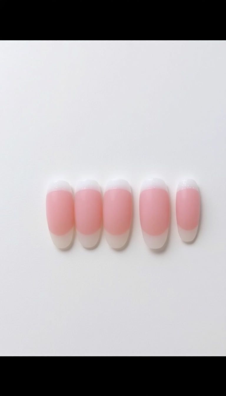 4. Elegant Frosted French Manicure