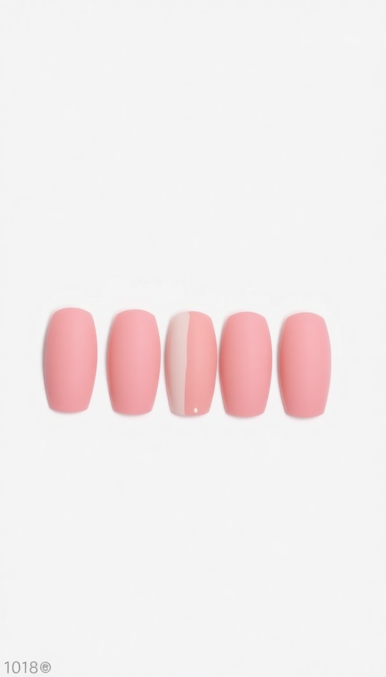 4. Matte Pink with a Glossy Twist