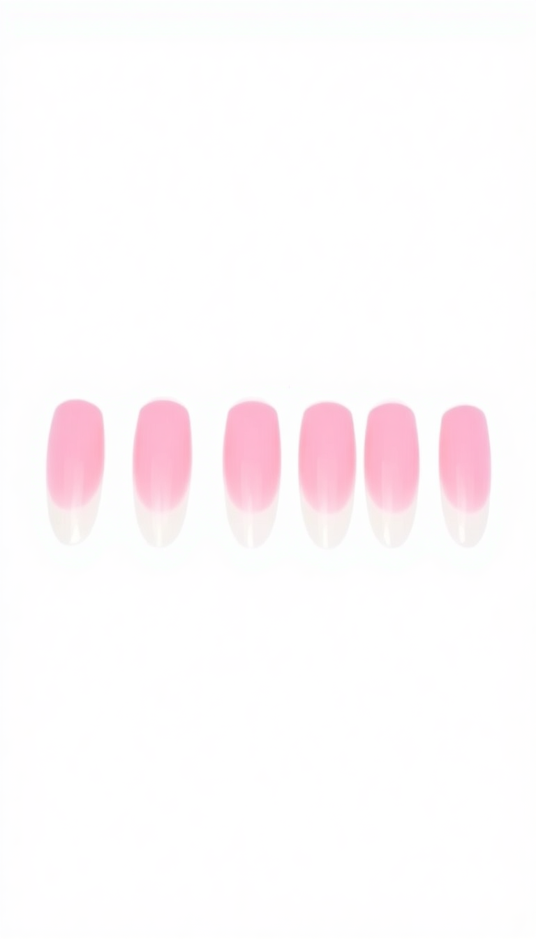 4. Pink and White Ombre Magic