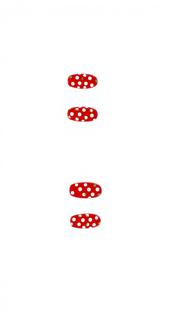 5. Festive Red and White Dalmatian Dots