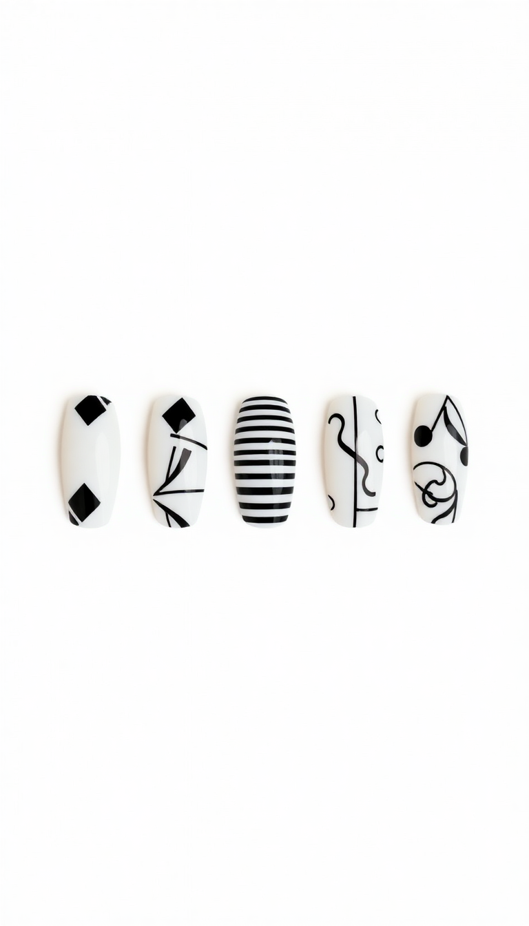 5. Monochrome Elegance - Chic Black and White Designs