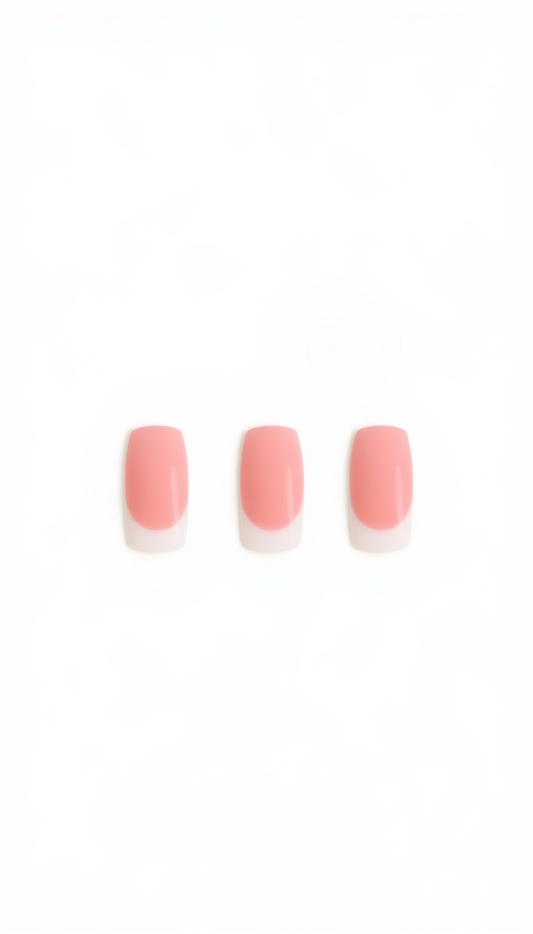 5. Ombre French Manicure for Square Nails  