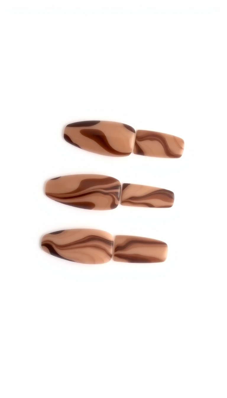 6. Chic Chocolate Marble