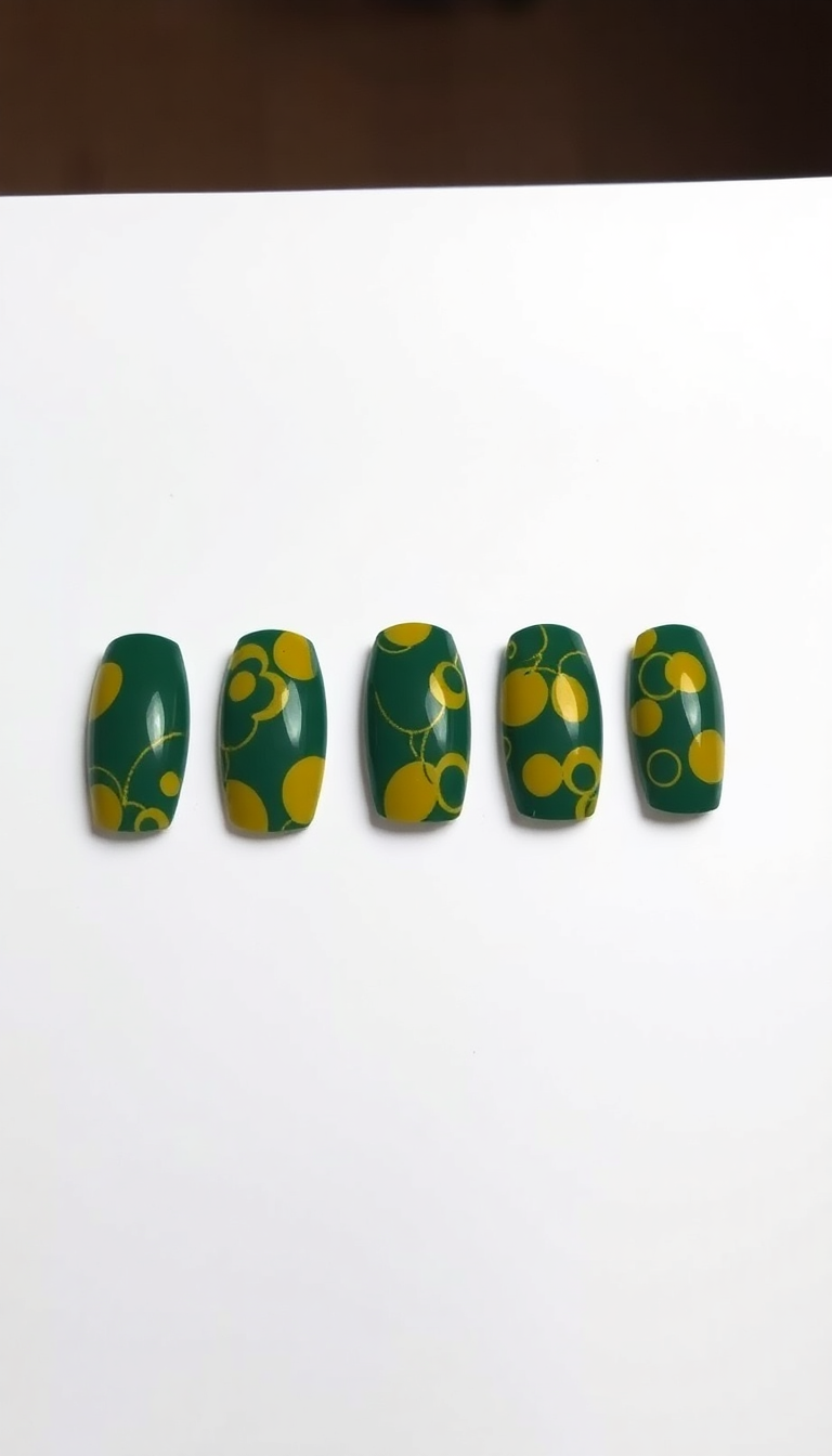 6. Deep Green and Mustard