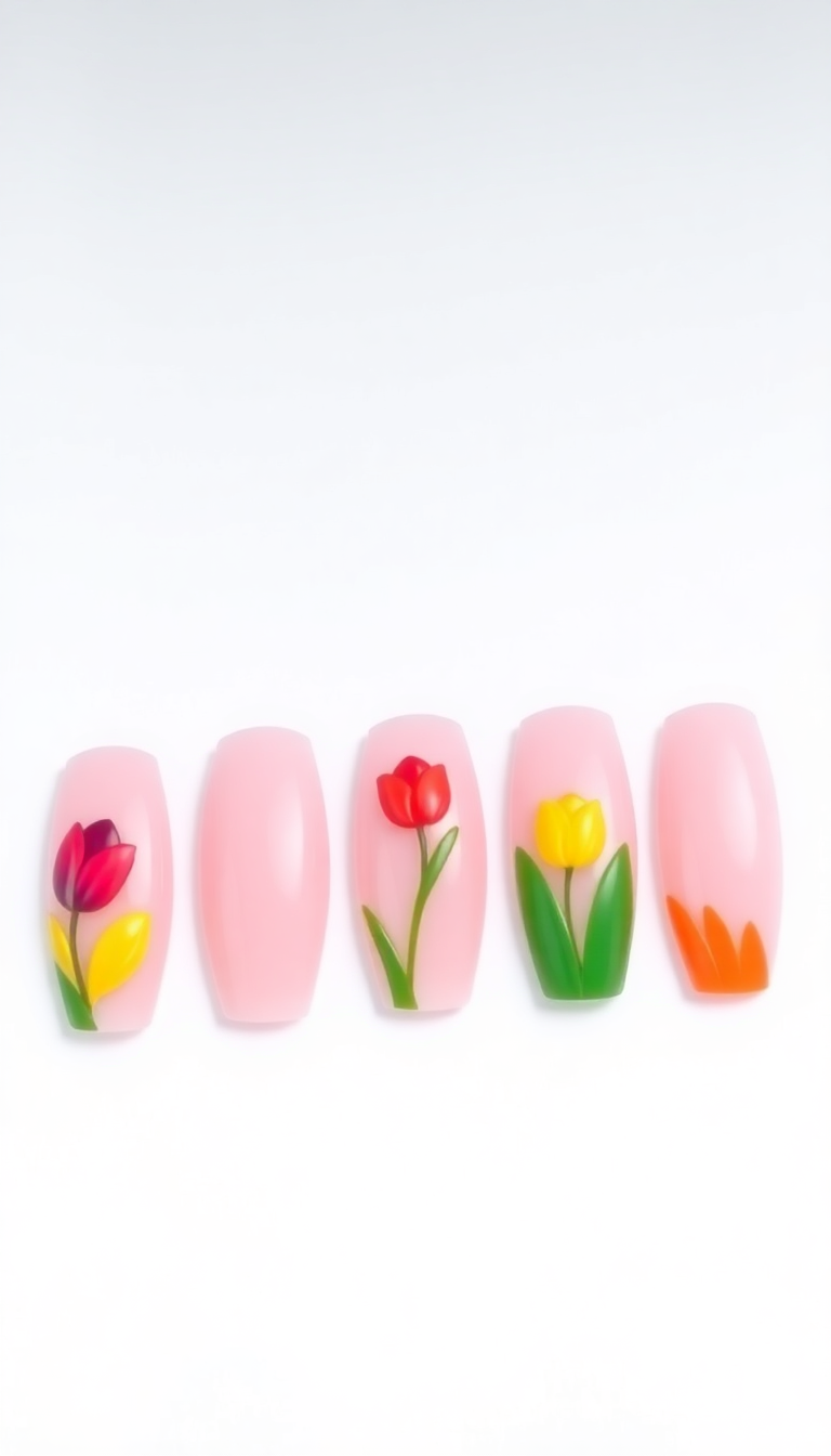 6. Vibrant Tulip Tips