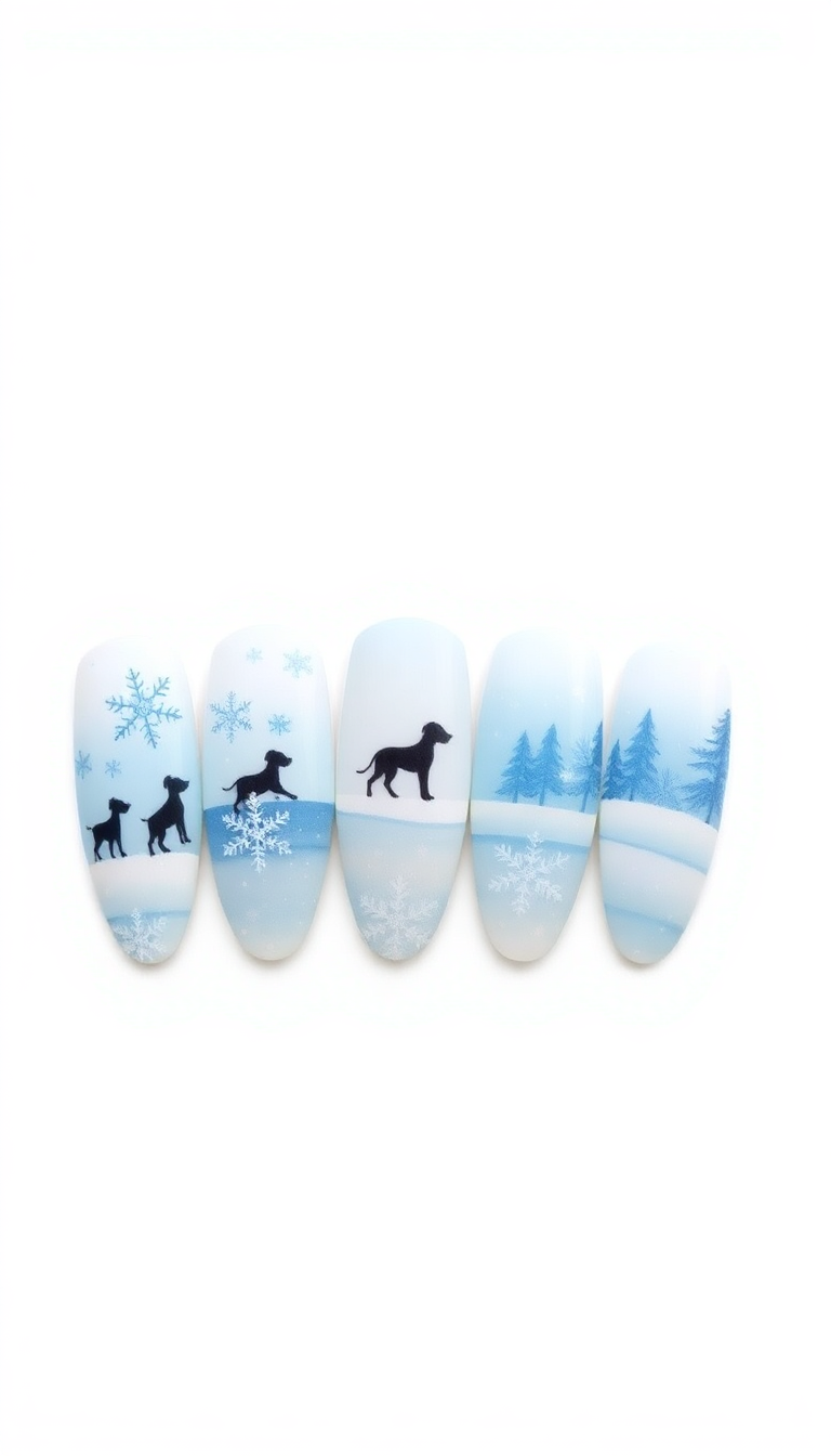 6. Winter Wonderland with Dalmatians