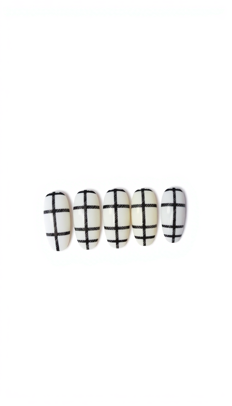 8. Chic Black and White Plaid