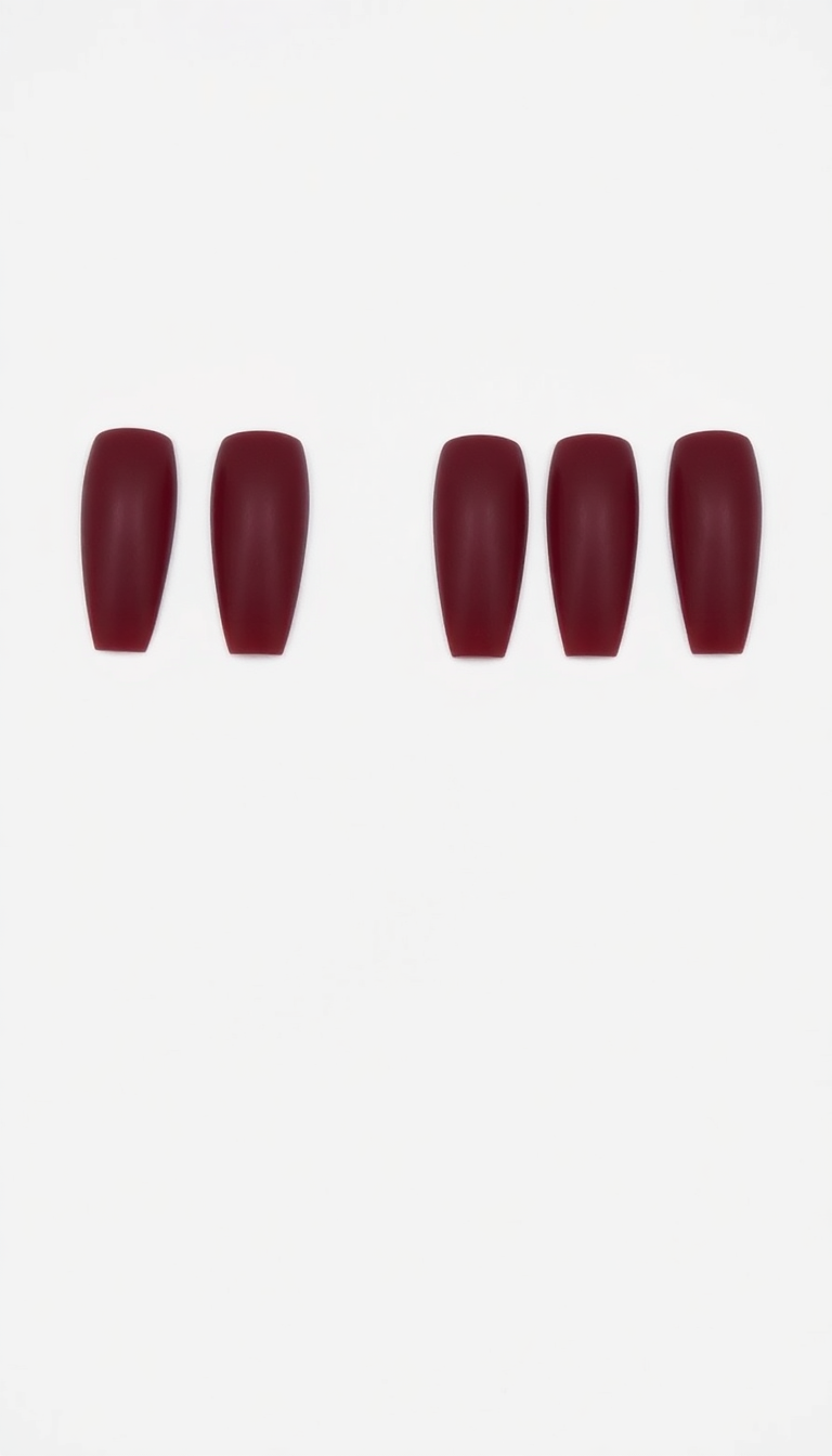 8. Classic Matte Burgundy