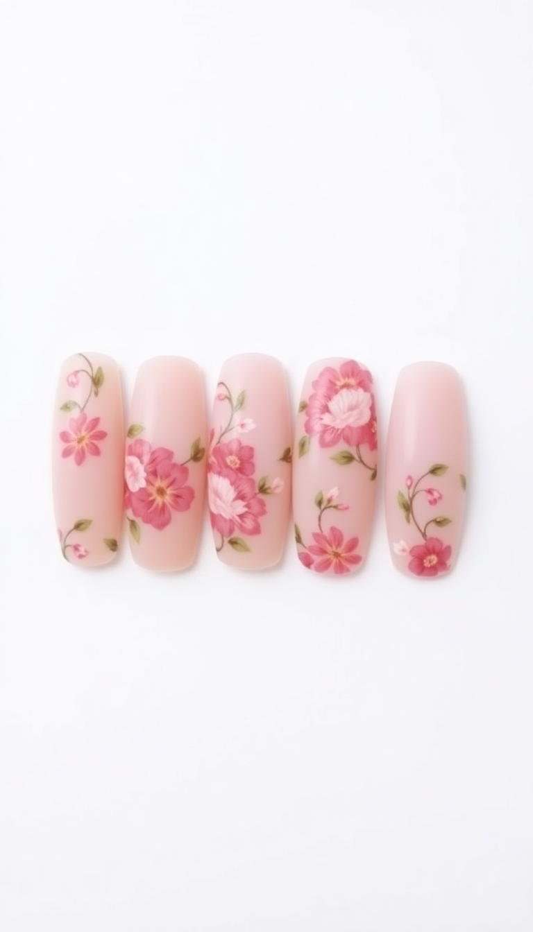 8. Vintage Mauve Floral Patterns