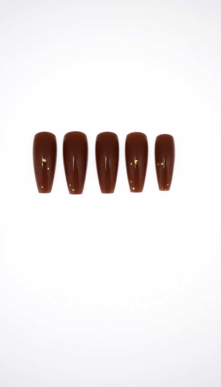 Brown Press-On Nails