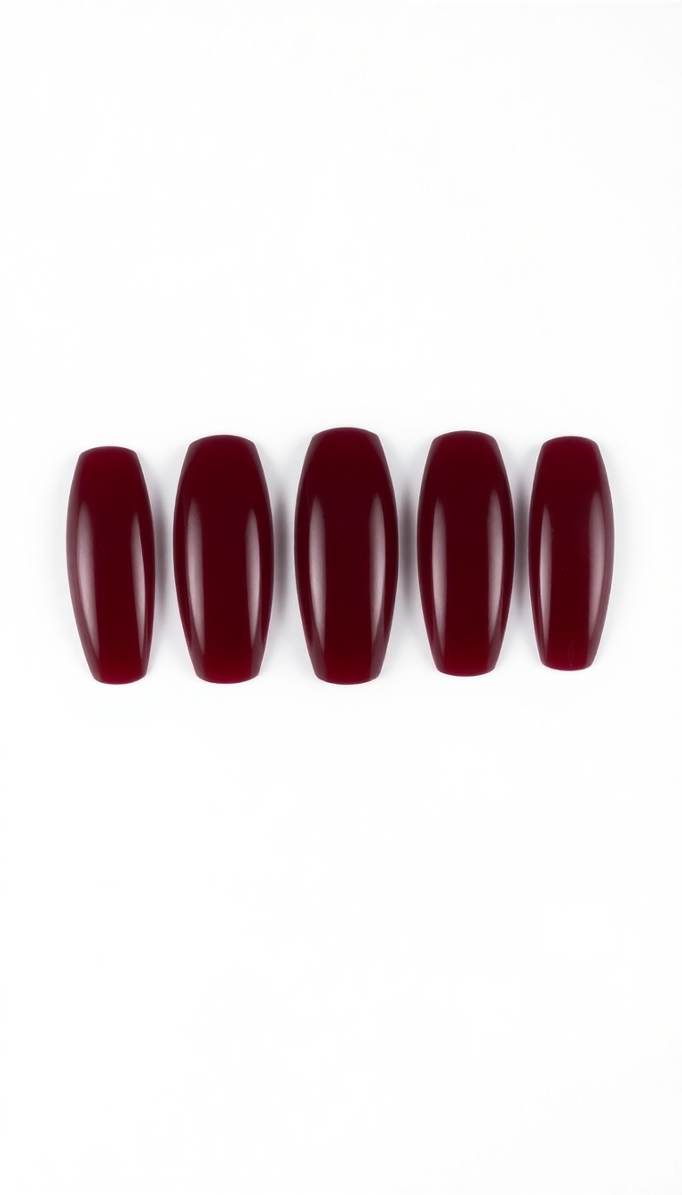 Deep Red Nails