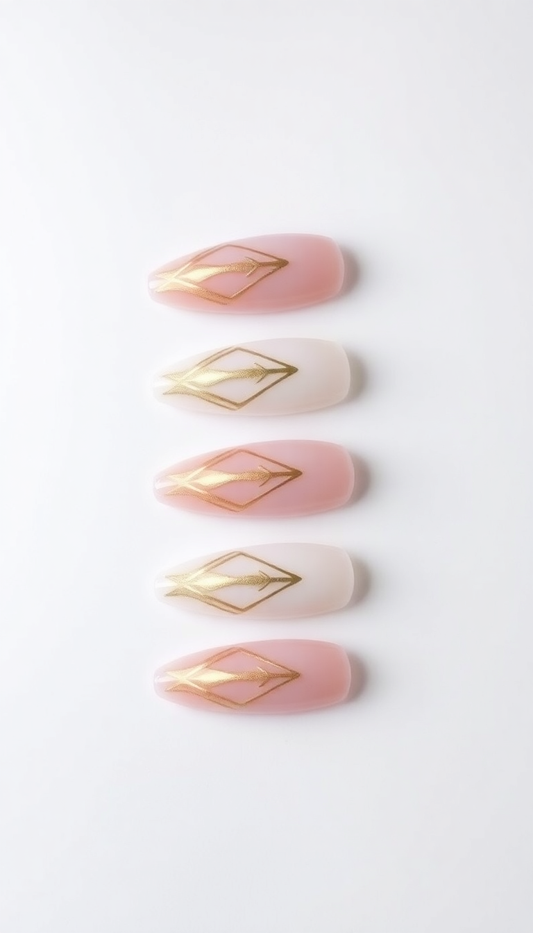 Geometric Nail Art