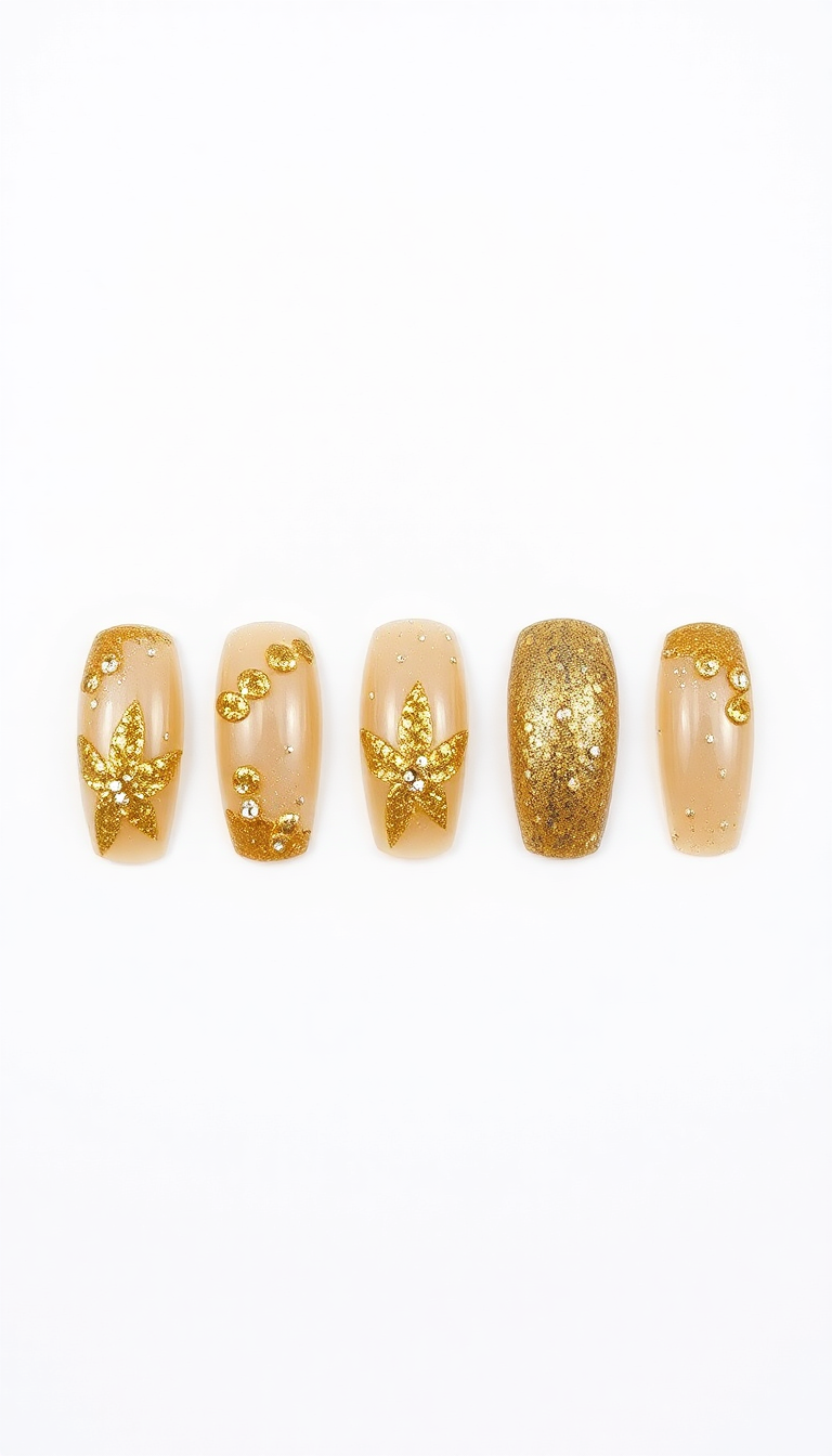 Gold Nail Art