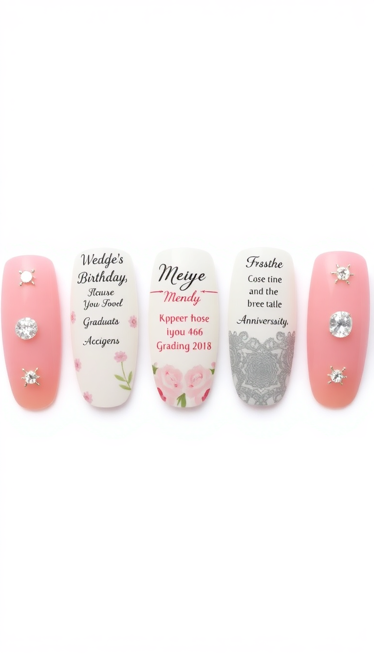 12. Personalized Nail Stickers for Special Occasions