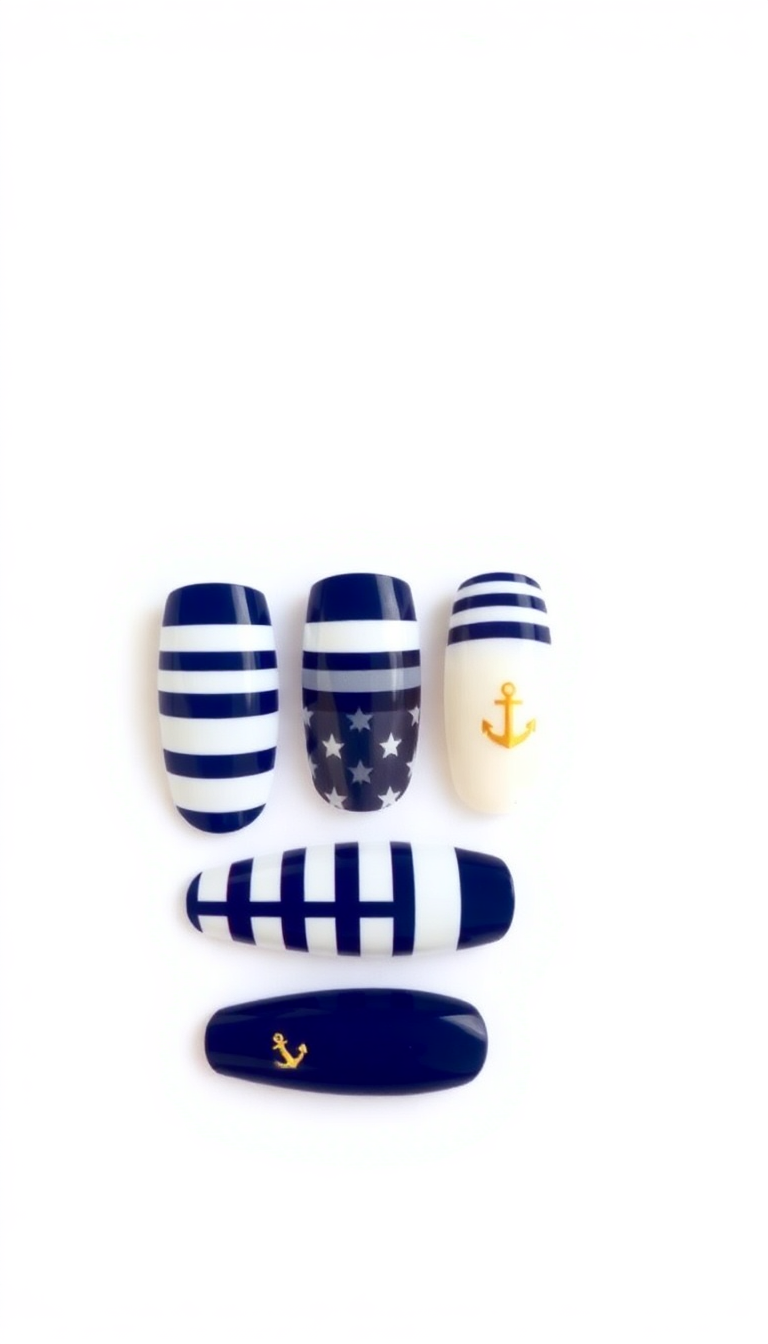 12. Sailor Stripes and Anchors